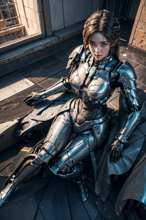 ((best quality)), ((masterpiece)), (very detailed: 1.3), a beautiful mecha girl, 3d, ultra realistic, sci-fi technology, hdr (hi...