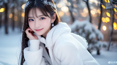 one girl, (white winter outfit:1.2), beautiful japanese actresses,
(raw photos, highest quality), (realistic, realistic:1.4), (t...