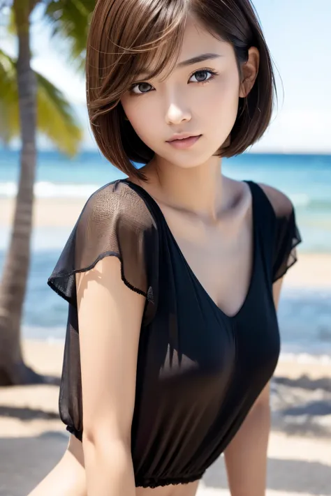 fine、high resolution、high quality、perfect dynamic composition、beautiful eyes、short hair、bobcut、natural color lip、最high quality、r...