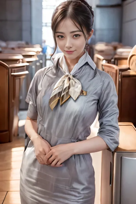 （Starlux Airlines silver short sleeve uniform）、