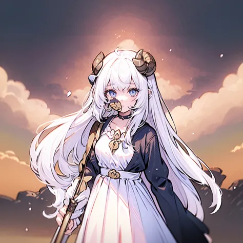 ((masterpiece)), ((bestquality)), 1 girl, solo, 15-year-old girl, white hair, blue eyes, detailed face, dragonian_head, dragonia...