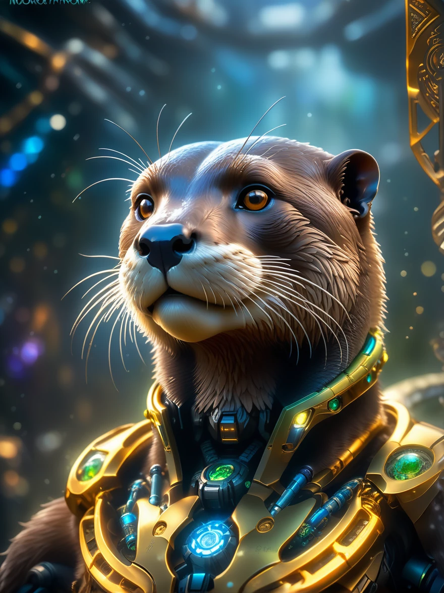 A very detailed ral-ntrgmstn pastel painting of a Roman otter, (masterpiece, ultra-detailed), best quality, high quality, highres