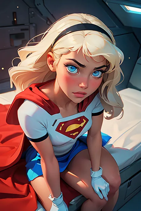 Masterpiece, raw, beautiful art, professional artist, 8k, very detailed face, very detailed hair, 1girl, Supergirl (blonde hair,...