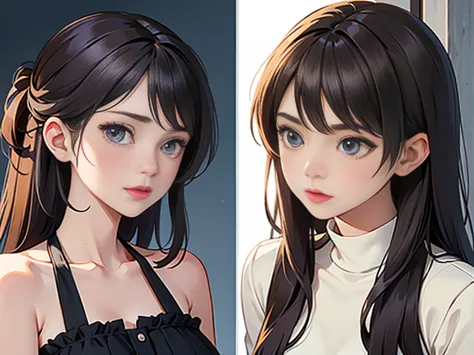 2 girls of the same appearance but opposite characters (heroine and anti-heroine)