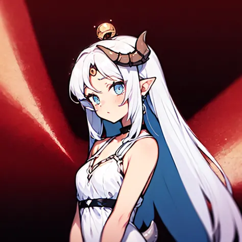 ((masterpiece)), ((bestquality)), 1 girl, solo, a 15-year-old girl, white hair, blue eyes, detailed face, dragonian_head, dragon...