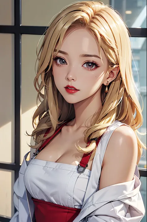 (Best quality at best,8K,A high resolution,tmasterpiece:1.2),Digital artwork, one girl，detailed face，detailed eyes，blonde hair，l...