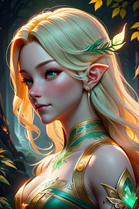 an ultra detailed dynamic digital painting in the anime style of charlie bowater, artgerm and loish, portrait, a queen of elves ...