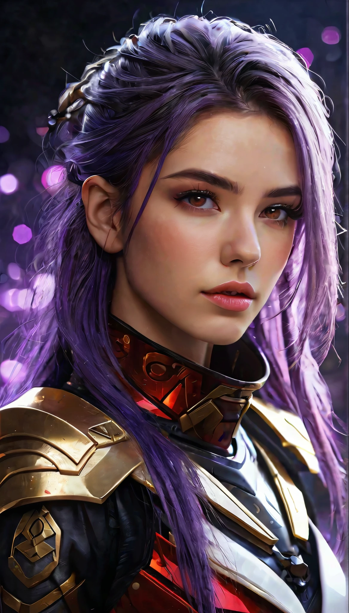 {{masterpiece}}, best quality, extremely detailed CG unity 8k wallpaper, cinematic lighting, lens flare, beautiful detail eyes, black,  side glance,  multicolor hair, colorful light, particles, heterochromia, (colorful:1.5), (colorful hair:1.5),