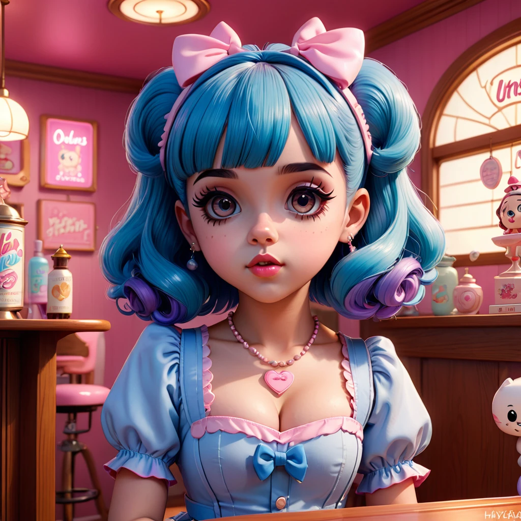 Cute Melanie Martinez as a very cute anime character, Cartoon Character -  SeaArt AI