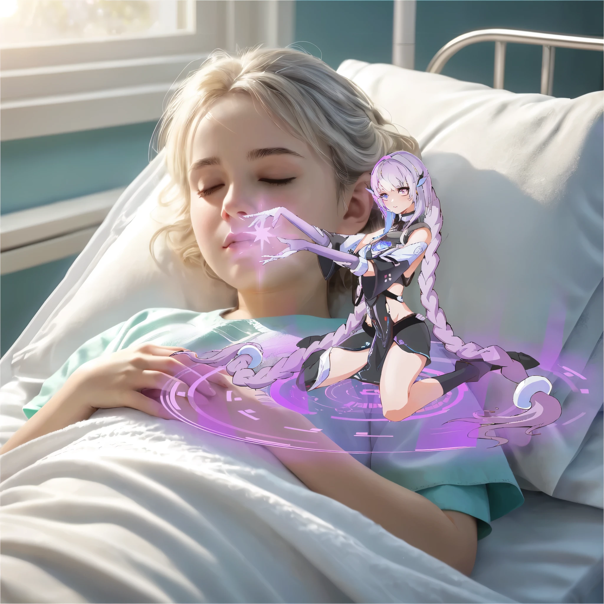 anime girl in a short dress standing next to a woman in a short dress, kda, nixeu and sakimichan, trending on cgstation, trending at cgstation, full body xianxia, kda and sam yang, lunar themed attire, silver hair (ponytail), inspired by Wang Duo, wlop and sakimichan