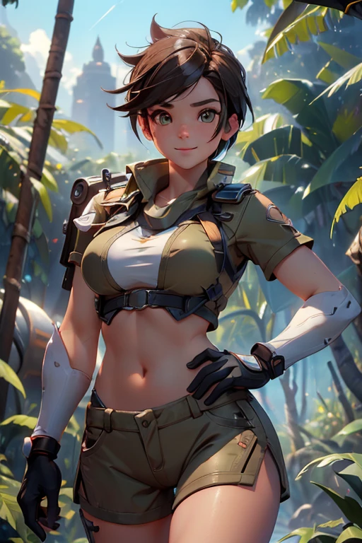 1fille, explorer une magnifique forêt tropicale, paradis, (chef-d&#39;œuvre), (Meilleure qualité), TraceurSur, 2, cheveux bruns, cheveux pointus, Cheveux courts, Short et haut court style Lara Croft, lunettes oranges, ((détaillé)), ((Meilleure qualité)), ((chef-d&#39;œuvre)), extremely détaillé CG unity 8k wallpaper, 32k, focus POINTU, photo of yeux parfaits, yeux parfaits, chef-d&#39;œuvre, BRUT, bel art, artiste professionnel, 8k, very détaillé face, very détaillé hair, perfectly dBRUTn body, Beau visage, very détaillé eyes, souriant, joues roses, détails complexes in eyes, corps parfaitement ajusté, beau corps, extremely détaillé, détails complexes, highly détaillé, POINTU focus, détaillé skin, texture de peau réaliste, texture, détaillé eyes, haute résolution, couleur de vision kodak, Photo_\(ultra\), Post-traitement, détail maximum, rugosité, vrai vie, Ultra réaliste, photoréalisme, la photographie, absurdes, photo brute, la plus haute qualité, photo couleur RAW très détaillée, photo professionnelle, extremely détaillé UHD 8k wallpaper unit, Meilleure qualité, haute résolution, (chef-d&#39;œuvre, qualité supérieure, haute résolution:1.4), photo, Cinématique, grain de film, POINTU, douce lumière naturelle, magic la photographie, super détaillé, Anatomiquement correct, Anatomie parfaite, orteil de chameau.