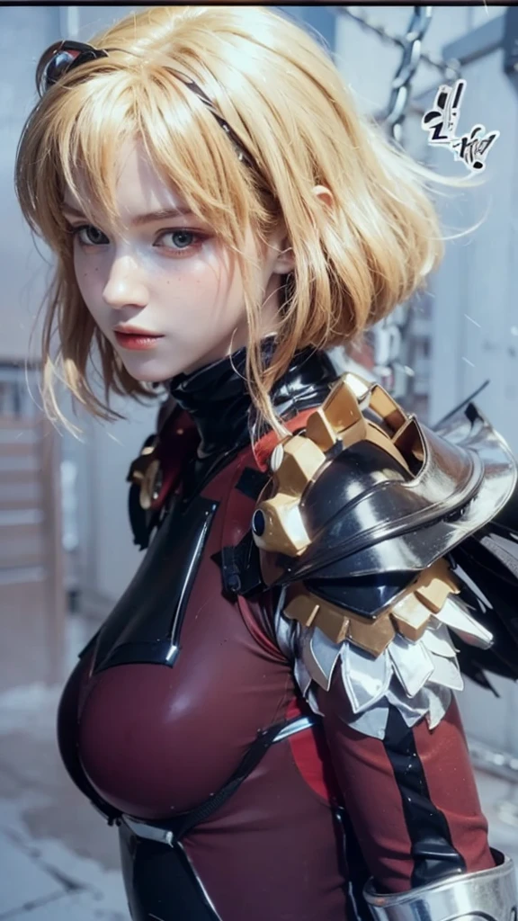 a close up of a woman in a costume with a sword, armor girl, anime girl cosplay, anime cosplay, girl in knight armor, realistic cosplay, ornate cosplay, professional cosplay,  beautiful armor, gorgeous female paladin, cosplay, full-cosplay, realistic