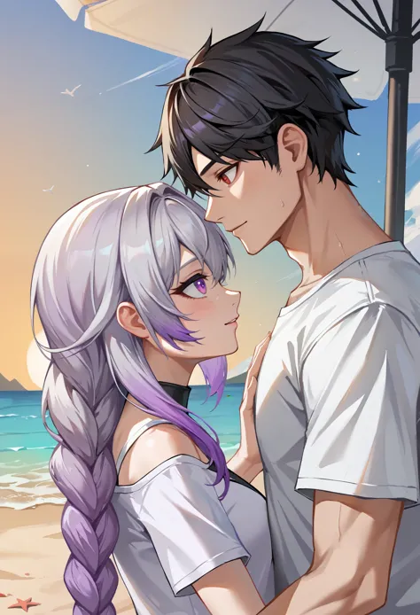 score_9,score_8_up,score_7_up,a picture of a couple,1girl and 1male,
yinji,1girl,purple_hair,purple_eyes,very_long_hair,grey_hai...