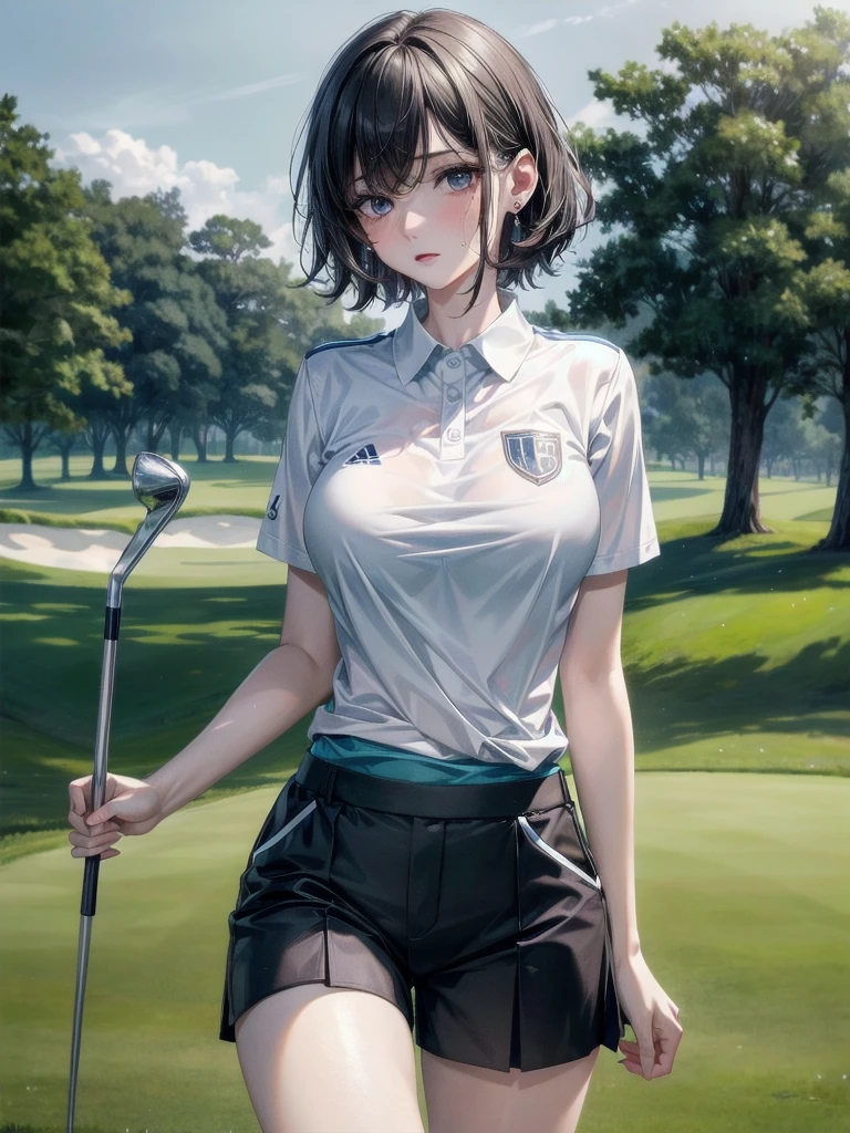 Golf uniform, shorts, absurdres, RAW photo, extremely delicate and  beautiful - SeaArt AI