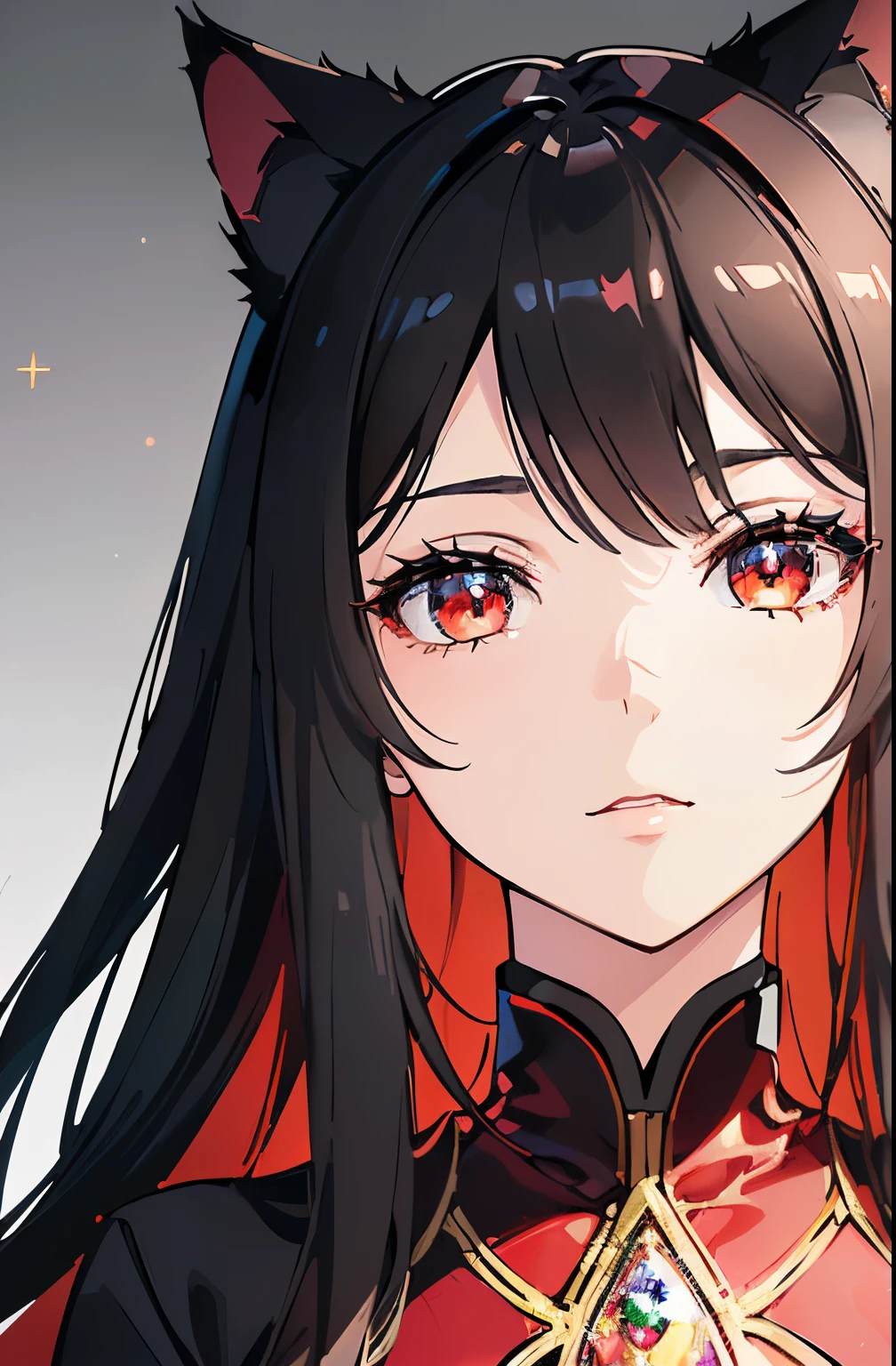 (Cat girl), (smoking), cat ears, black hair, business casual attire, cool, red dress shirt, pretty red eyes, cat tail, ((Crimson Red Eyes eyes: 1.3, Upturned Eyes: 1, Perfect Eyes, Beautiful Detailed Eyes, Gradient eyes: 1, Finely Detailed Beautiful Eyes: 1, Symmetrical Eyes: 1, Big Highlight On Eyes: 1.2)), (((Lustrous Skin: 1.5, Bright Skin: 1.5, Skin Fair, Shiny Skin, Very Shiny Skin, Shiny Body, Plastic Glitter Skin, Exaggerated Shiny Skin, Illuminated Skin))), (Detailed Body, (Detailed Face)), (((Skirt))), High Resolution, Sharp Focus, Ultra Detailed, Extremely Detailed, Extremely High Quality Artwork, (Realistic, Photorealistic: 1.37), 8k_Wallpaper, (Extremely Detailed CG 8k), (Very Fine 8K CG), ((Hyper Super Ultra Detailed Perfect Piece)), (((Flawless masterpiece))), Illustration, Vibrant Colors, (Intricate), High Contrast, Selective Lighting, Double Exposure, HDR (High Dynamic Range), Post-processing, Background Blur, (Sexy pose), (Mature woman), big sis