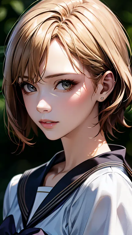 (hig彼st quality、8k、32k、masterpiece)、(realistic)、(realistic:1.2)、(high resolution)、very detailed、very beautiful face and eyes、1 g...