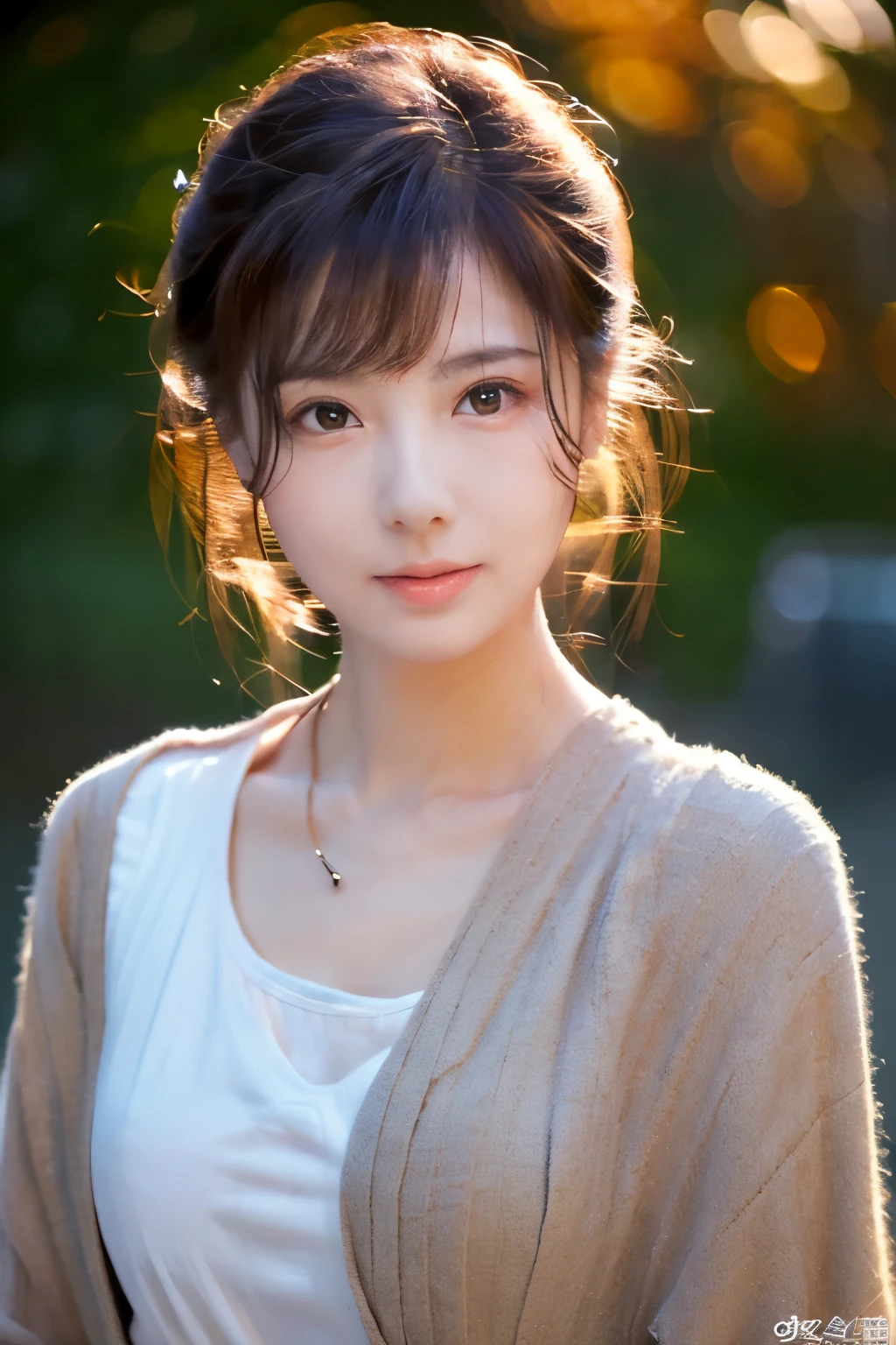 Top quality, realistic, perfect human body structure, very detailed, very delicate and beautiful, RAW photography, professional lighting, luminescence, depth of field, single focal, full body, Skinny Japanese lady, 30 years old lady, brown hair, small head, beautiful eyes, real face, realistic skin, detailed eyes, (fashionable hairstyle: 1.3),