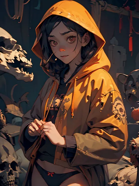 Look at the prompt below for a detailed and high-quality Stable Diffusion prompt:

"horror element,tobacco smoking girl,hoodie,p...