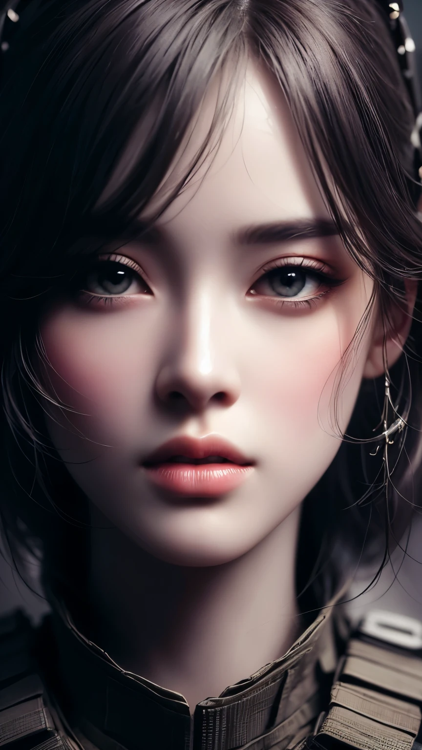 obra maestra, mejor calidad, ilustración, ultra detallado, finamente detalle, alta resolución, fondo de pantalla 8k, Perfecta composición dinámica, hermosos ojos detallados , cara sexy,Cara sintiendo éxtasis,Rostro en la cima de la excitación sexual., mirando al espectador, ((fondo oscuro)), al estilo de Mark Demsteader，