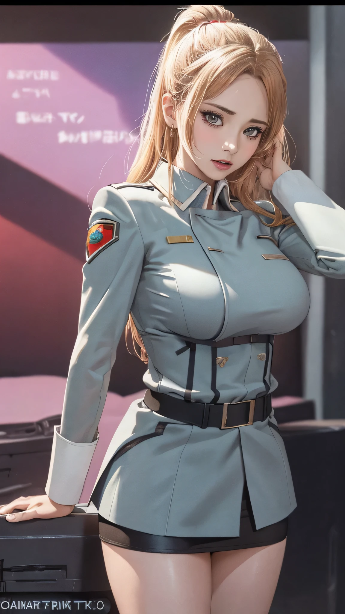 (ランダムポーズ:1.2),軍服,ミニスカート,パンティストッキング,(薄型タイプ:1.8),(巨乳:1.5),(ランダムなヘアスタイル),(最高の画質,(8K), 超リアル, 最高品質, 高品質, 高解像度, 高品質の質感, 細部までこだわった, 美しいディテール, 細かい詳細, 非常に詳細なCG, 詳細なテクスチャ, リアルな顔の表現, 傑作, 面前)