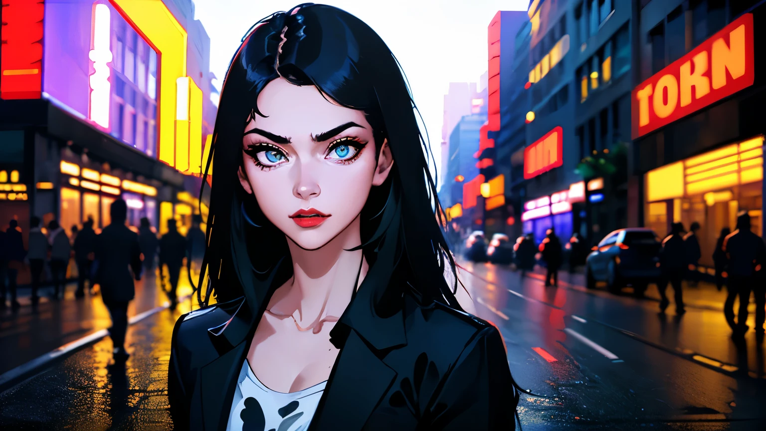 cyberpunk, إطار سينمائي, المستقبل البائس, واقعية للغاية, 8 ك, نابض بالحياة, مفصلة, com.zbrush, التوضيح الهزلي, الاتجاهات في آرت ستيشن, بقلم بيتر موهرباخر, بواسطة WLOP, بواسطة روان جيا, بواسطة ألفونس موتشا, بواسطة ديمتري بروزوروف, بقلم نورمان روكويل,