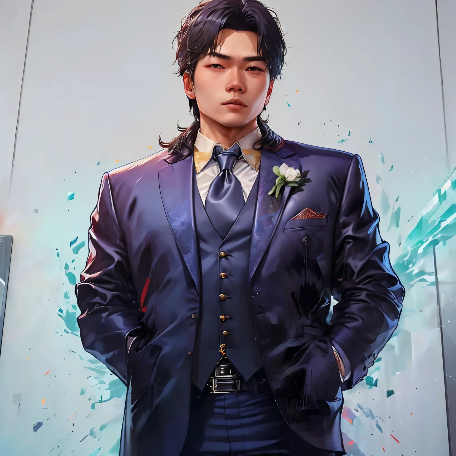 Wearing a suit、Taipei man wearing tie standing in front of white wall, Liu Zhanhao, yanjun chengt, Liang Xing, Professional profile photo, Lin Zhensheng, leng jun, ZHANG Jin, Zhang Zhihao, Peter Chan, Peter Shaw, Hong Lei, James Young, Charles Jeong, Wei Wang, Mr. Cao