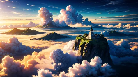 Sea of Clouds，Small Island，Shining Gold