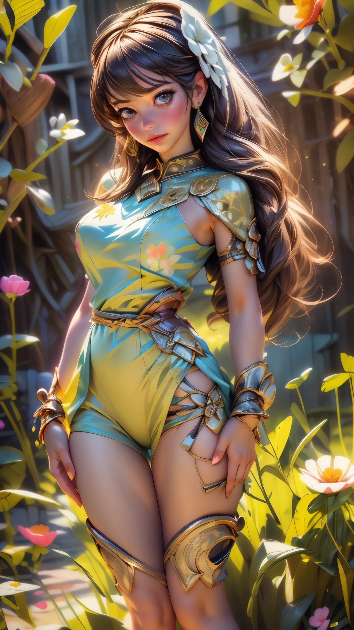 (best quality,4k,8k,highres,masterpiece:1.2),ultra-detailed,(best quality,realistic:1.2),lovely woman,field of poppy flowers,sheer yellow floral print summer dress,sunset,play,joy,beauty,harmony,portrait,soft lighting,vibrant colors, HDR, 8k, absurdres, cinestill 800, sharp focus, add_detail:2, Ultra HD | | | ((Fullbody-shot)) add_detail:2 (1woman, solo)