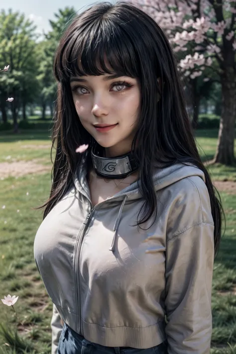 х1н4т4, 1girl, hyūga hinata, solo, (realistic:0.5), masterpiece, solo, (best quality, perfect detail, beautifully detailed face,...