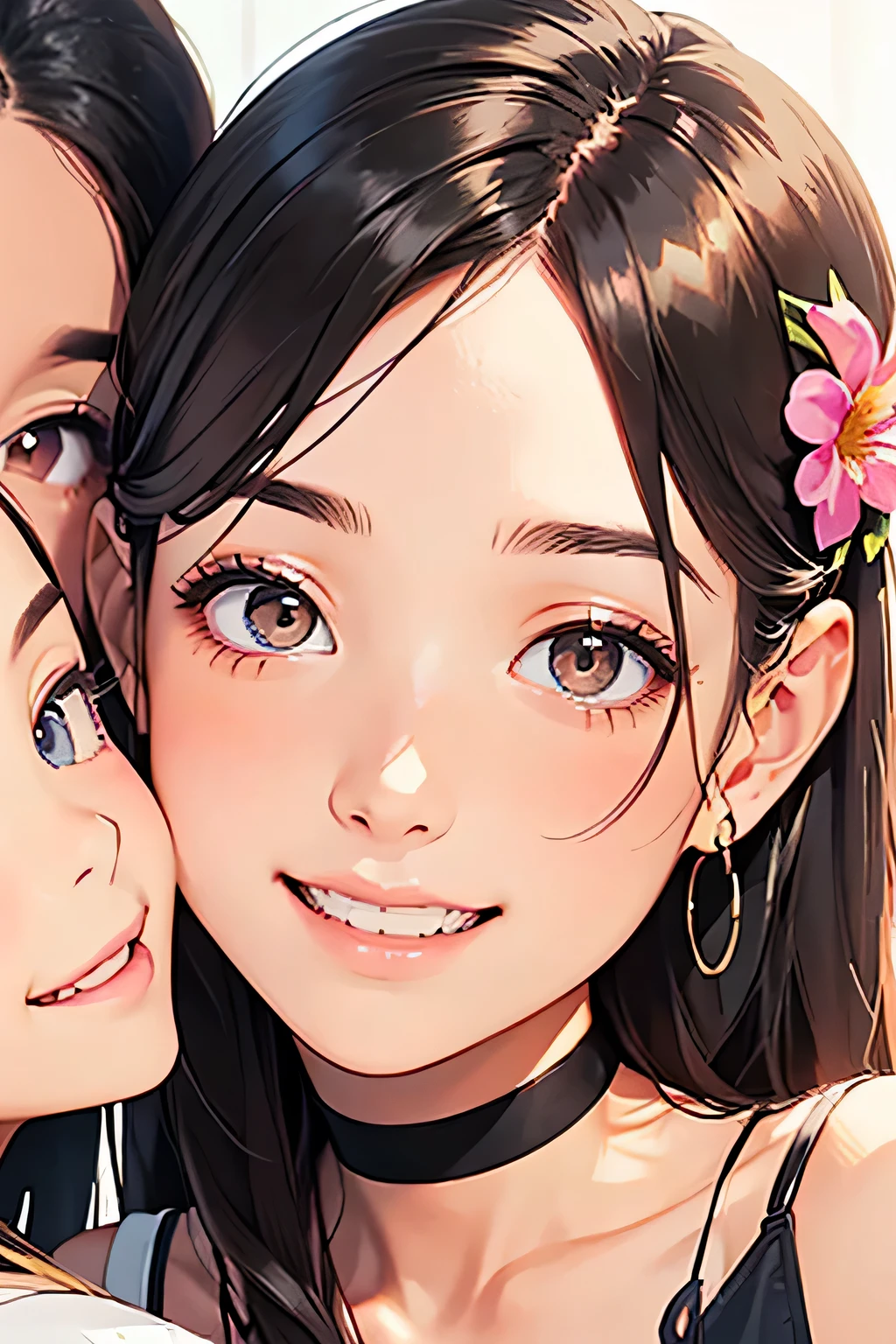 highest quality、High resolution、Detailed Background、(Beautiful face in every detail:1.4)、Anatomically correct、(Draw the usual number of fingers:1.2)、(Detailed facial expressions)、(Detailed eyes:1.2)、(Detailed eyes:1.2)、Beautiful, smooth skin、Teenage beauty、(Highly detailed face:1.4)、cute hair color、Braided Ponytail、Braided bob cut、cute hairstyle、well-groomed eyebrows、Cute gestures、Fits in one screen、

(Three beautiful girls having fun together with big smiles:1.5)、

At the Flower Camp you can pick your own flowers and enjoy them.、
Participants can explore the flower fields and gardens and pick their favorite flowers in areas permitted at the campground or flower fields.、
You can touch fresh flowers and enjoy their beauty and fragrance.、
Flower camps sometimes include flower arranging experiences.、
Participants can create their own original flower arrangements using flowers they picked themselves or the floral materials provided.、
Enjoy the fun of arranging flowers according to your own taste and sensibility.、cute