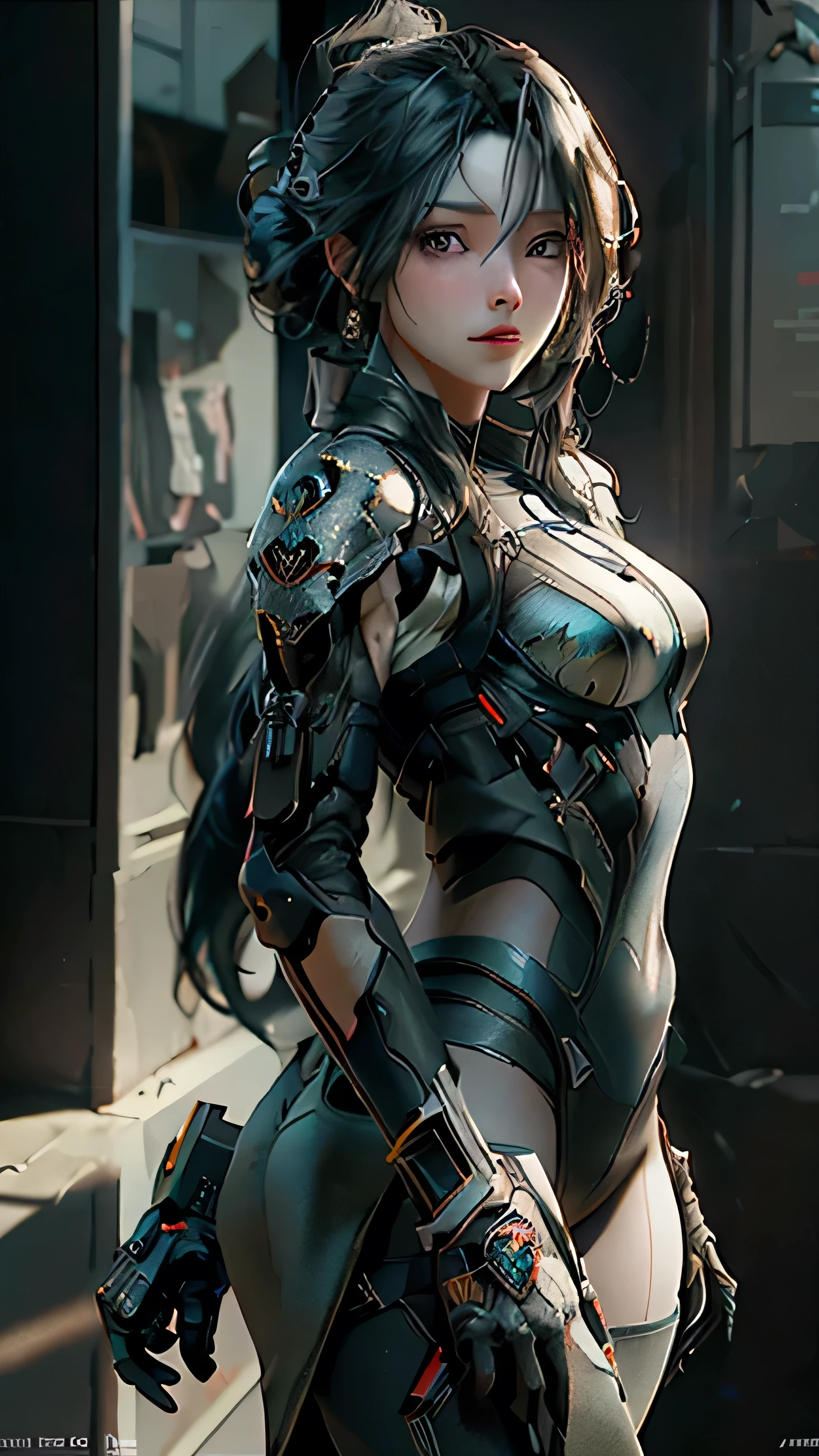 ((meilleure qualité)), ((chef-d&#39;œuvre)), (détaillé:1.4), 3D, une image d&#39;une belle femme cyberpunk,hdr (Plage dynamique élevée),tracé laser,NVIDIA RTX,Super-résolution,Irréel 5,diffusion souterraine,Texturation PBR,Post-traitement,Filtrage anisotrope,Profondeur de champ,clarté et netteté maximales,Textures multicouches,Cartes albédo et spéculaire,ombrage de surface,Simulation précise de l&#39;interaction lumière-matériau,Des proportions parfaites,rendu d&#39;octane,Éclairage bicolore,Grande ouverture,ISO faible,balance des blancs,Règle des tiers,8k brut,