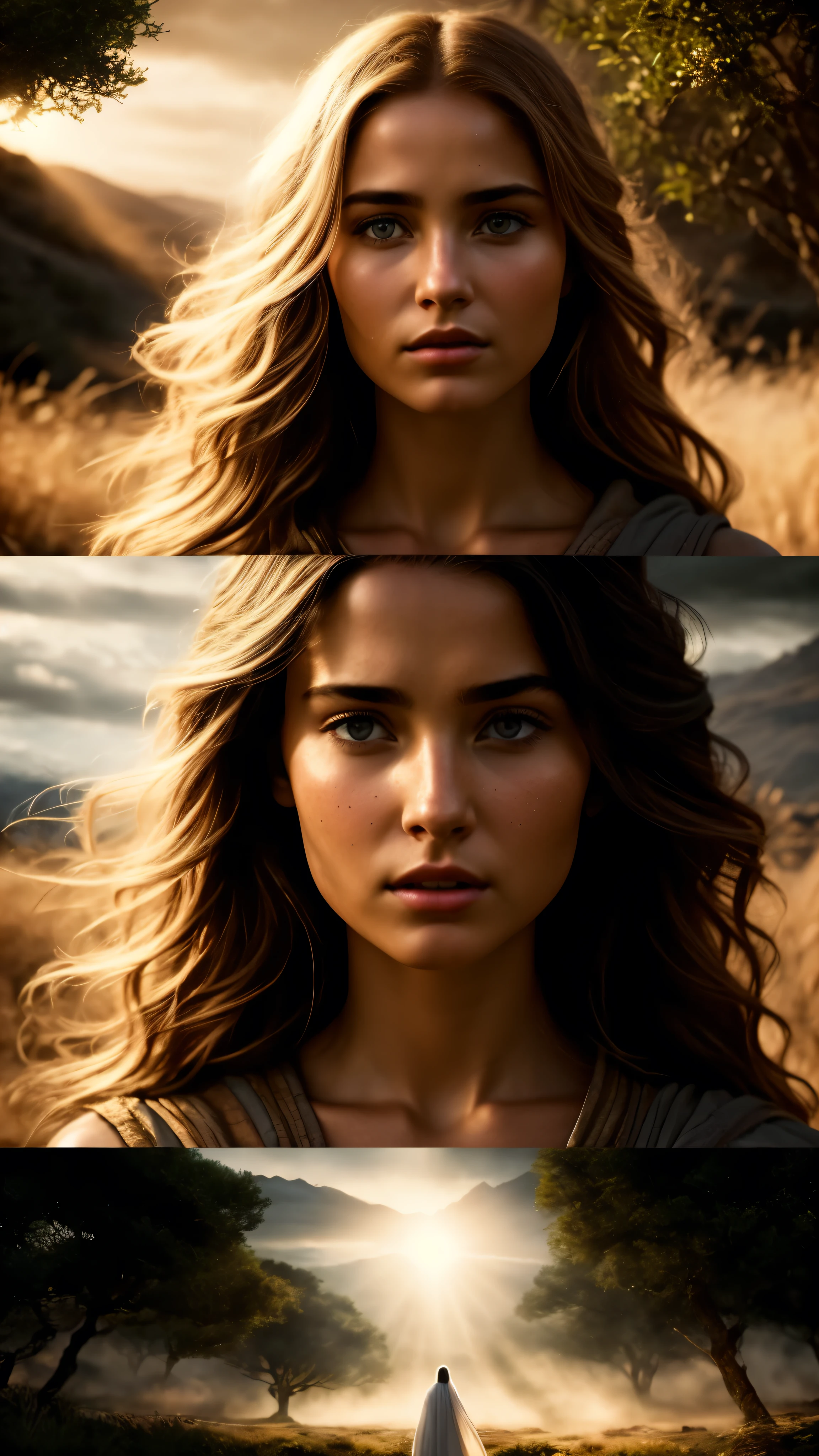 In a breathtaking, highly-detailed cinematic production, the film presents the anticipated arrival of Jesus Christ. With awe-inspiring, ultra-high-definition images, the story unfolds on the big screen in a masterful portrayal of biblical events.

Each frame is meticulously crafted to capture the essence of the sacred narrative. The emotions, expressions, and facial details of the characters show an exquisite level of realism (1.4). The captivating lighting, enhanced by HDR technology, creates an ethereal and surreal atmosphere.

The film showcases diverse, rich settings, from the serene landscapes of the Middle East to bustling