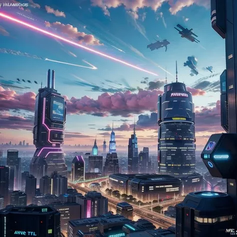 a technological  futuristic techno fantasy metroplois, cyberpunk streets, beautiful, view on the street focus, hyper modern arch...