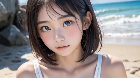 Japan Person, 1girl, 12 years old, japanese Famous idol, 1cute girl, very young face, masterpiece, high quality, small face, （ve...