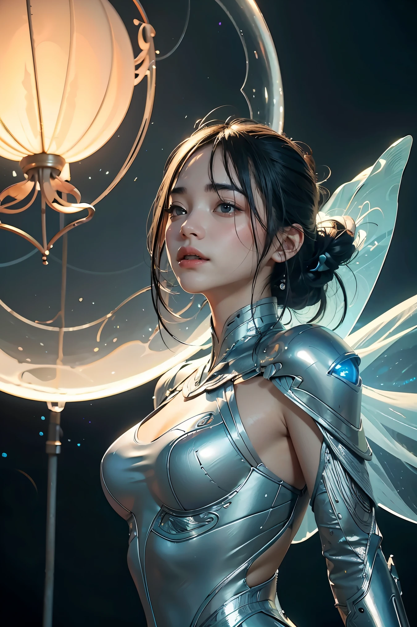 半透明空灵的外星战士，模特拍摄风格, (Extremely detailed CG unified 8千 wallpapers), 抽象风格之美,，超现实主义, 8千, 超级细节, 最好的质量, 获奖, 解剖学上正确, 16千, 超级细节