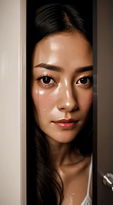 UHD, retina, ccurate, anatomically correct, textured skin, high details, highres,Beautiful Japanese Actresses,1 girl,Toilet open...