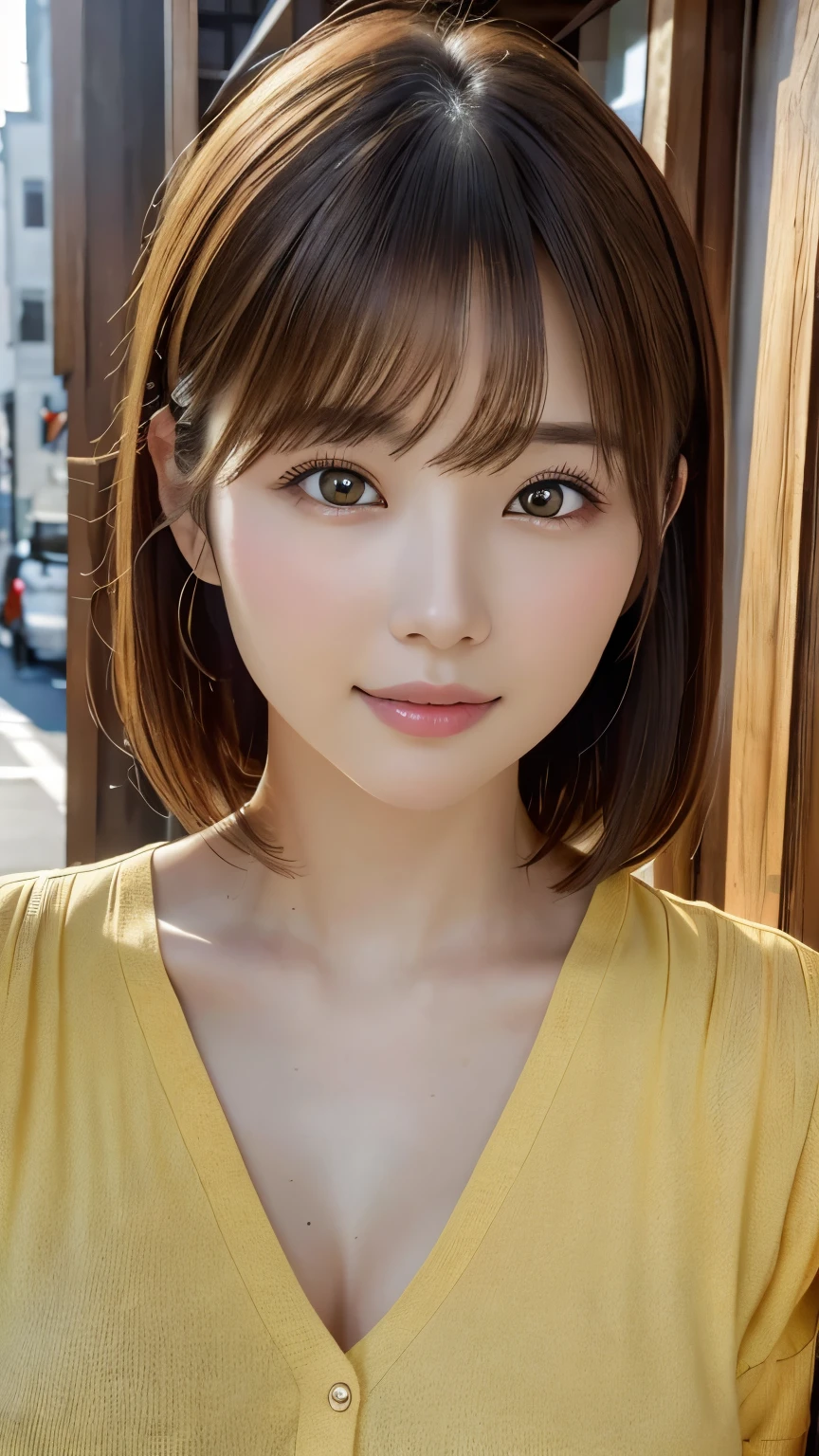 (Representative works:1.3)、(8k、Realistic、RAW Photos、Best image quality:1.4)、(30 year old mature woman)、Small face、Beautiful Face、(Realistic Face)、No makeup、Natural Makeup、light makeup、 (Dark brown hair)、Beautiful hairstyle、Realistic eyes、Beautiful details、 (Realisticな肌)、Beautiful Skin、 (Casual Fashion)、 Confused、 charm、超High resolution、Ultra-realistic、 High resolution、Golden Ratio