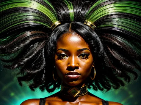 (((Femme noir africaine, peau couleur ébène intense et profond, peau parfaite, en mouvement,  marche, full body))), ((best quali...
