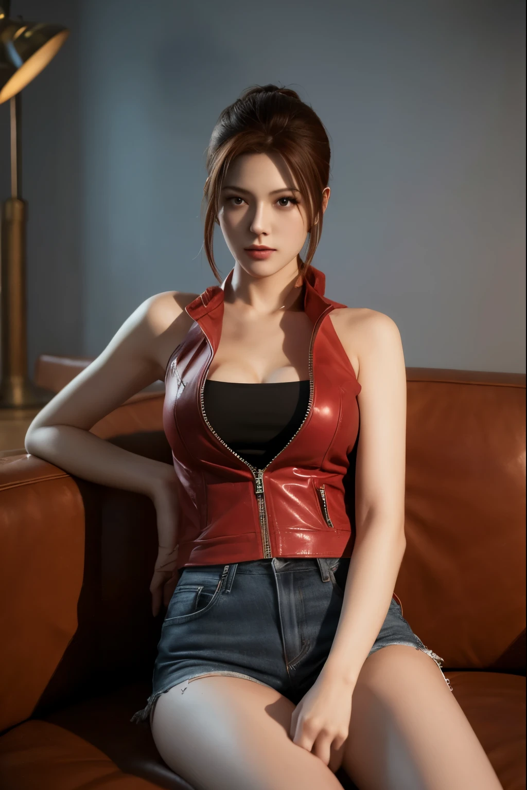 (masterpiece, best quality), 1girl , Claire Redfield, 