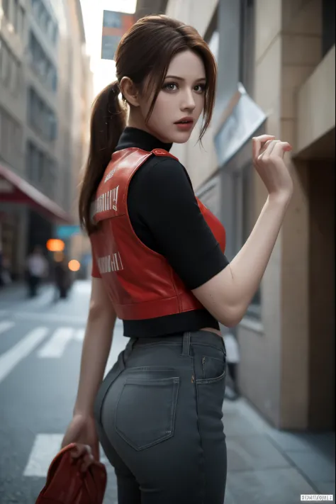 (masterpiece, best quality), 1girl , claire redfield,