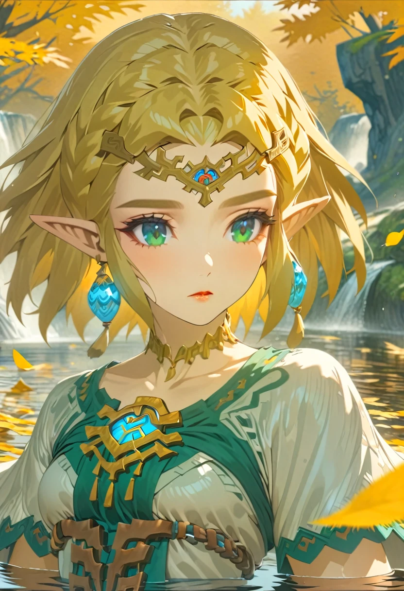 Ultra detailed, highres, absurdres, HDR, Princess Zelda, blond short hair -  SeaArt AI