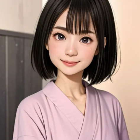 (kawaii 24 year-old Japanese girl, Nogizaka idol, Korean idol), glossy brown hair, (very short hair:1.2), beautiful black eyes, ...