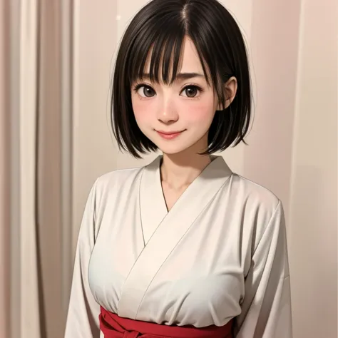 (kawaii 24 year-old Japanese girl, Nogizaka idol, Korean idol), glossy brown hair, (very short hair:1.2), beautiful black eyes, ...