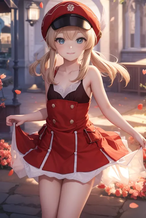 clay, blush, smile, Usual clothes, Red clothes, Red Hat, Combat Uniform, Primary school students, The back is very smal, Lolita,...