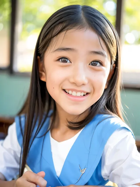 lens: 135mm f1.8, (highest quality),(raw photos), (tabletop:1.1), (beautiful 10 year old japanese girl), cute face, (deeply chis...