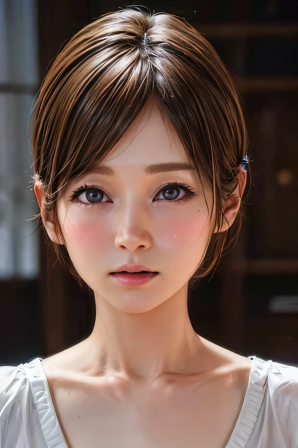 (NSFW:-1.5), (masterpiece:1.3), (8k, photorealistic, RAW photo, best quality: 1.4), 
cinematic lighting, 
(1boy), beautiful face, (realistic face), 
beautiful hairstyle, (short hair:1.5),
realistic eyes, beautiful detailed eyes, 
(realistic skin), beautiful skin, 
(blouse), 
absurdres, attractive, 
ultra high res, ultra realistic, highly detailed, 
golden ratio,  
