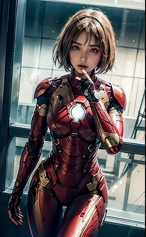 iron man girl's signature pose is a masterpiece