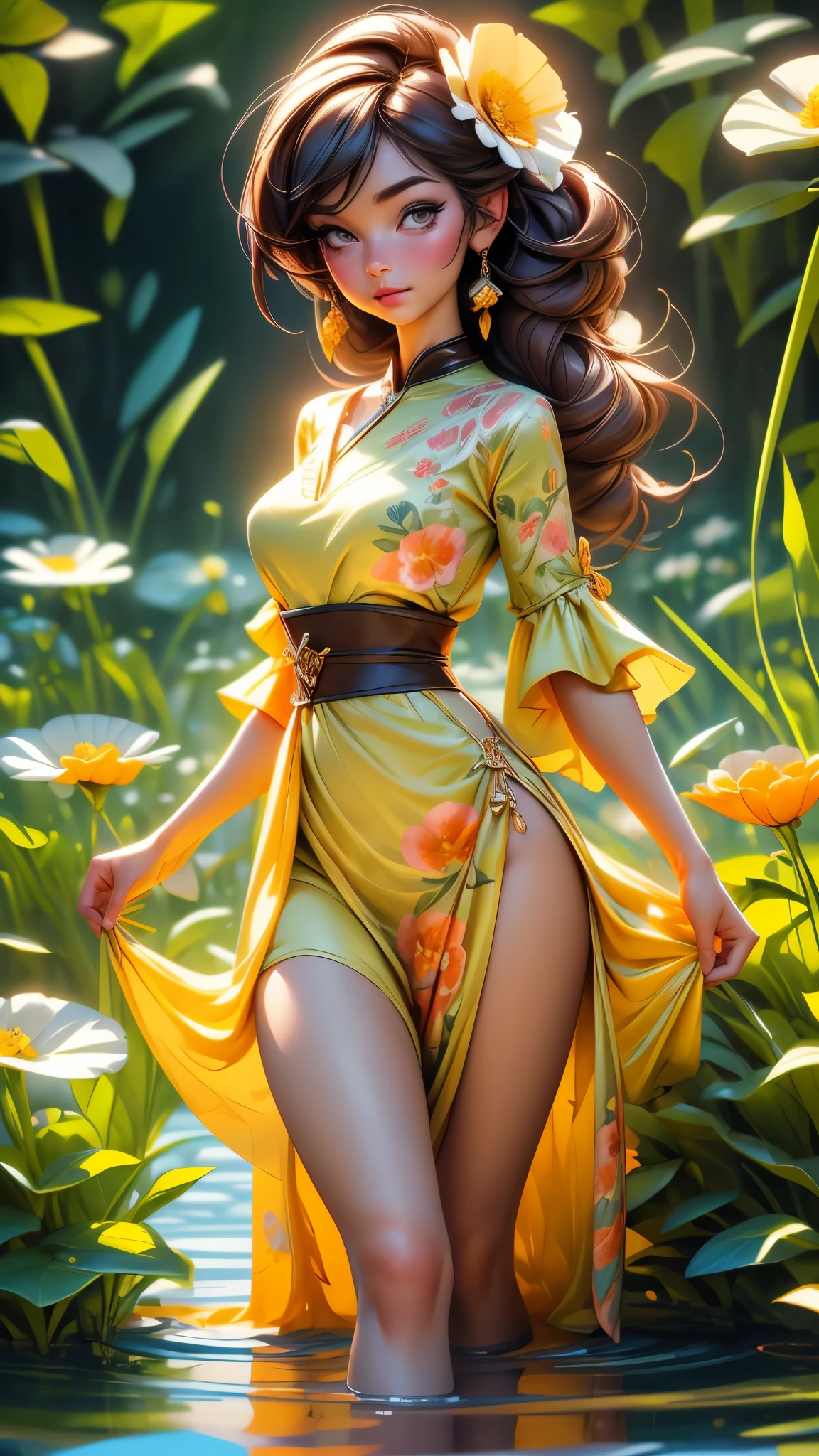 (最高品質,4K,8k,高解像度,傑作:1.2),ultra-詳細ed,(最高品質,現実的:1.2), hamabe, 素敵な女性,ケシの花畑,透け感のある黄色の花柄サマードレス,日没,遊ぶ,喜び,美しさ,調和,肖像画,柔らかな照明,鮮やかな色彩, 高解像度, 8k, 不条理な, シネスティル800, シャープなフォーカス, 追加_詳細:2, ウルトラHD | | | ((フルボディショット)) 追加_詳細:2 (1女性, 一人で)