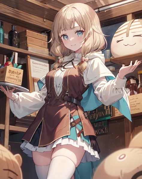 masterpiece, 1girl, sparrow, a blonde haired girl, wearing a brown viking clothes, curly medium hair, messy hair, slim body, wea...