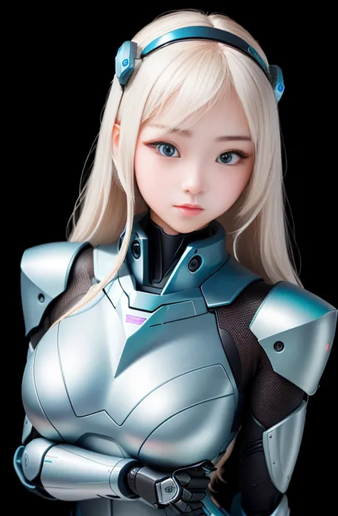 Many female students transform into robots, Whole Body Mechanics,　 Only their faces remain human.., everyone髪の色も髪型も違う., everyone...